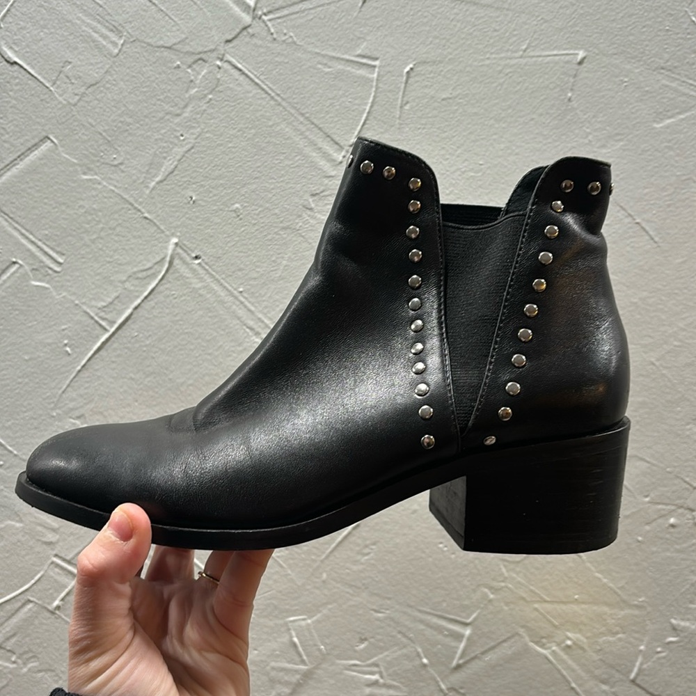 Black Studded Steve Madden Boots